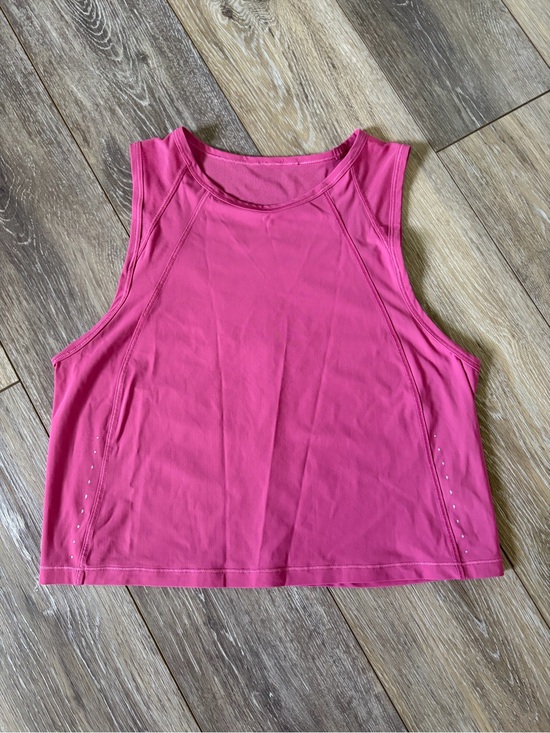 lululemon athletica Tops - Lululemon Sculpt Cropped Tank Top Pink Lychee